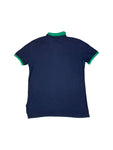 90s Ralph Lauren Poloshirt Big Pony Talon Zip Custom Fit Dunkelblau L