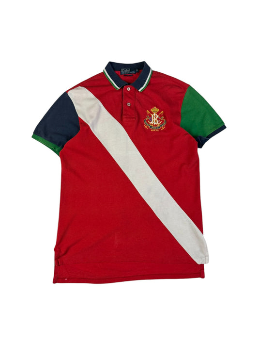 90s Ralph Lauren Poloshirt Crest Logo Custom Fit Rot M