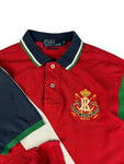 90s Ralph Lauren Poloshirt Crest Logo Custom Fit Rot M