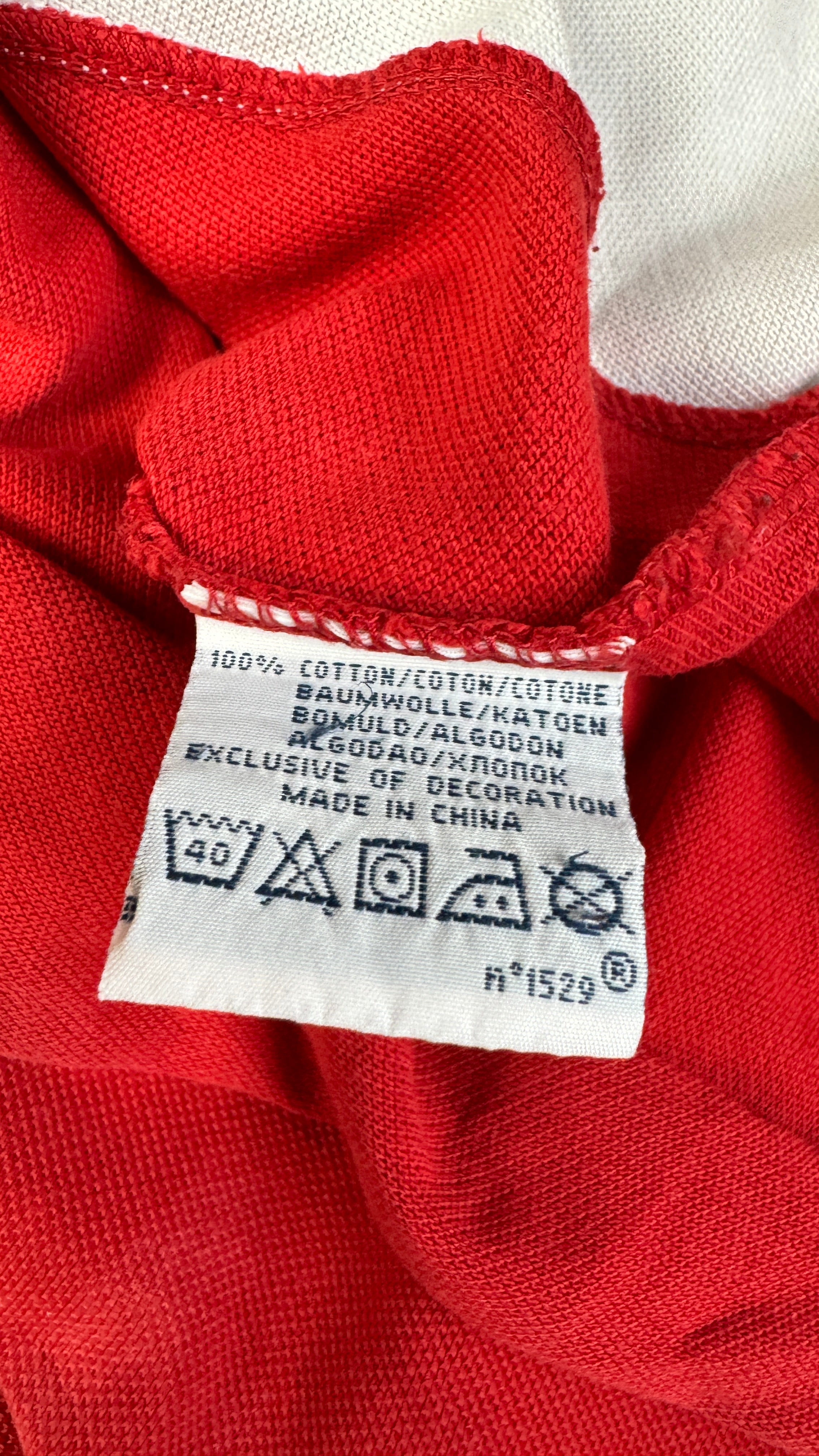 90s Ralph Lauren Poloshirt Crest Logo Custom Fit Rot M