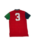 90s Ralph Lauren Poloshirt Crest Logo Custom Fit Rot M