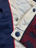 90s Kappa Knopfhose Tear Away Dunkelblau Rot M