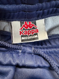 90s Kappa Knopfhose Tear Away Dunkelblau Rot M
