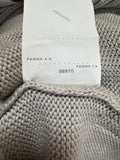 00s Armani Belted Knit Jacket Grau Silber 44/L - RareRags