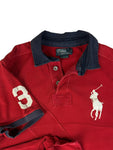 90s Ralph Lauren Poloshirt Big Pony Custom Fit Rot XL