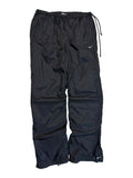 00s Nike Trackpants Off-Center Drawstring Hidden Pocket Schwarz XL