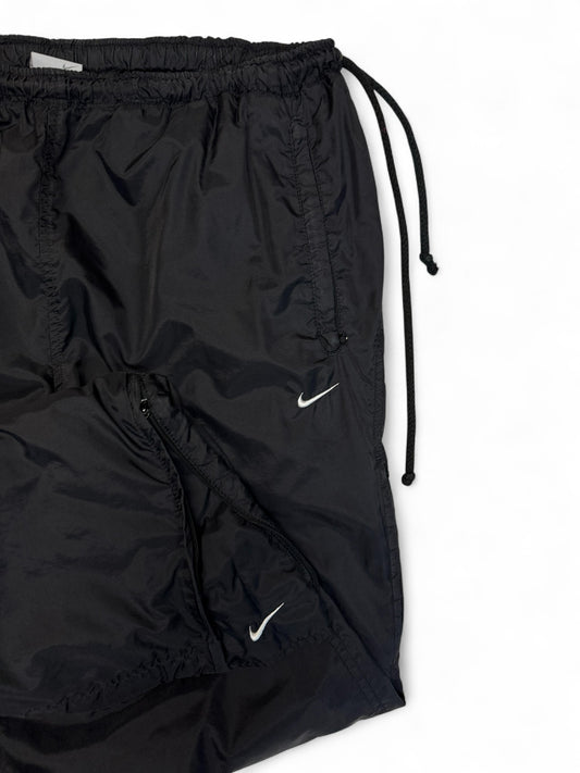 00s Nike Trackpants Off-Center Drawstring Hidden Pocket Schwarz XL