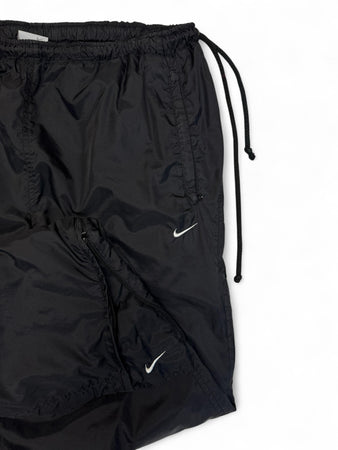 00s Nike Trackpants Off-Center Drawstring Hidden Pocket Schwarz XL