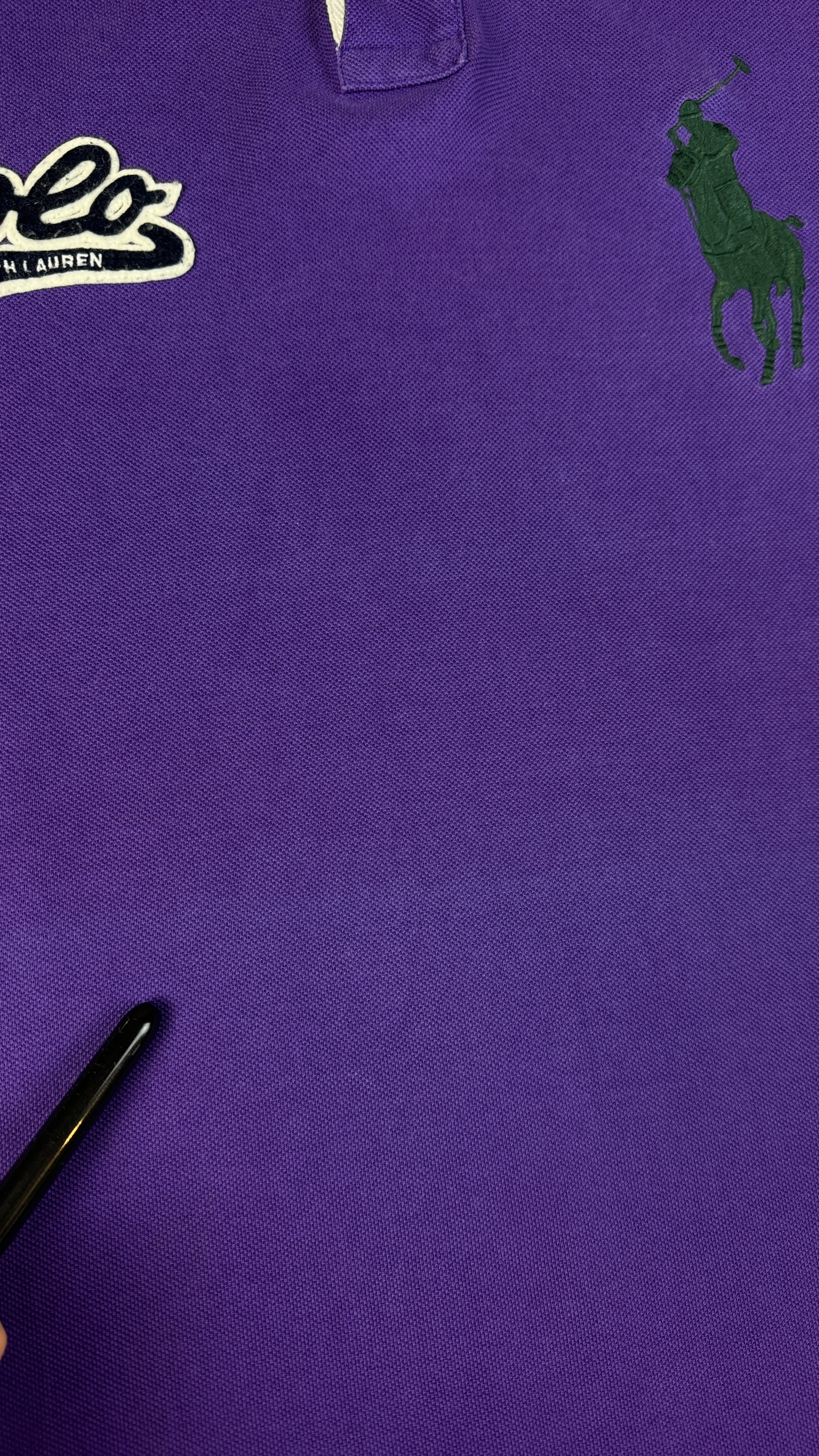 Ralph Lauren Poloshirt Big Pony Custom Slim Fit Lila L