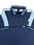 Vintage Nike Poloshirt Grau Weiß XL