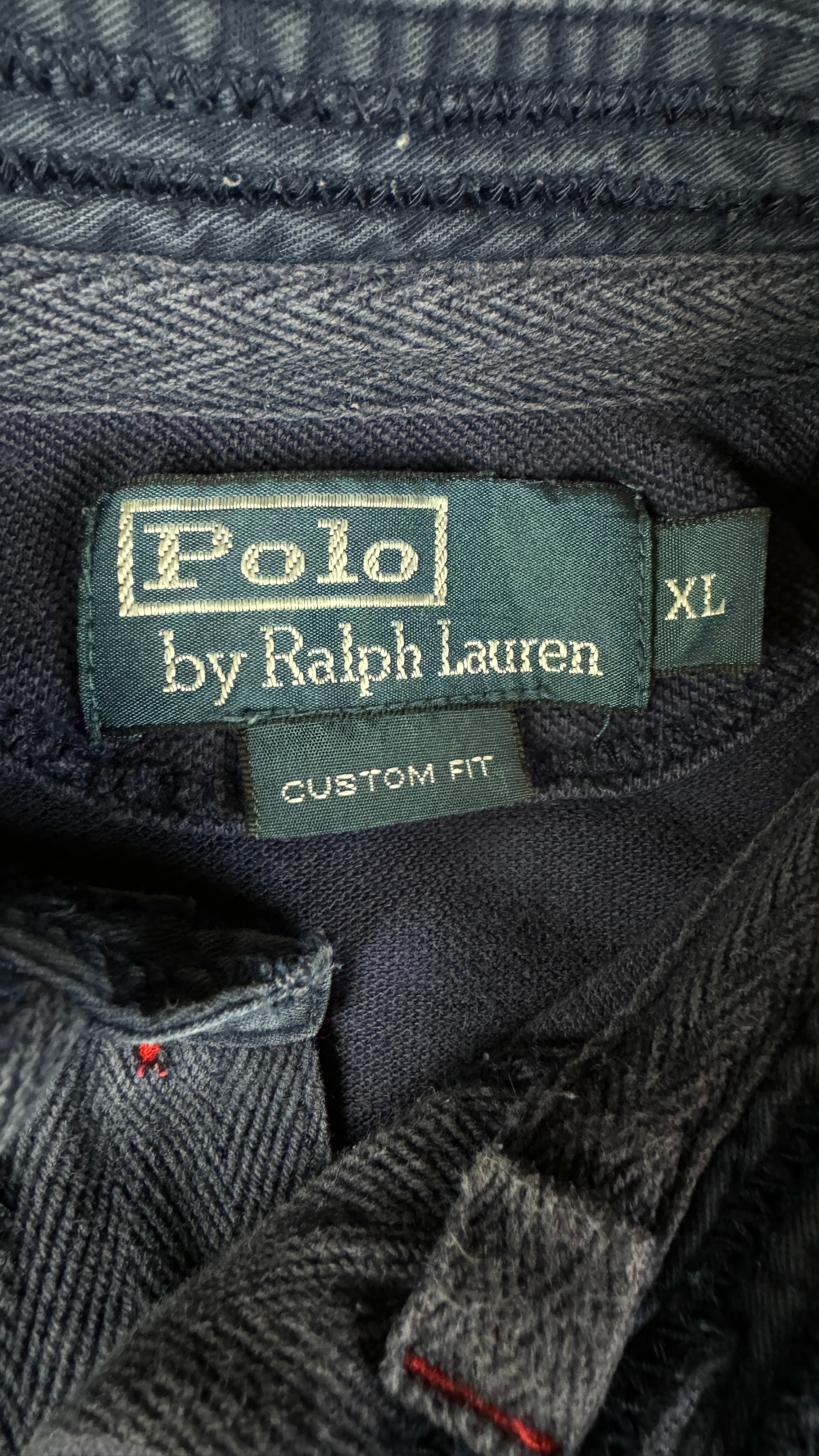 90s Ralph Lauren Poloshirt Big Pony Yachting Club Custom Fit Dunkelblau XL