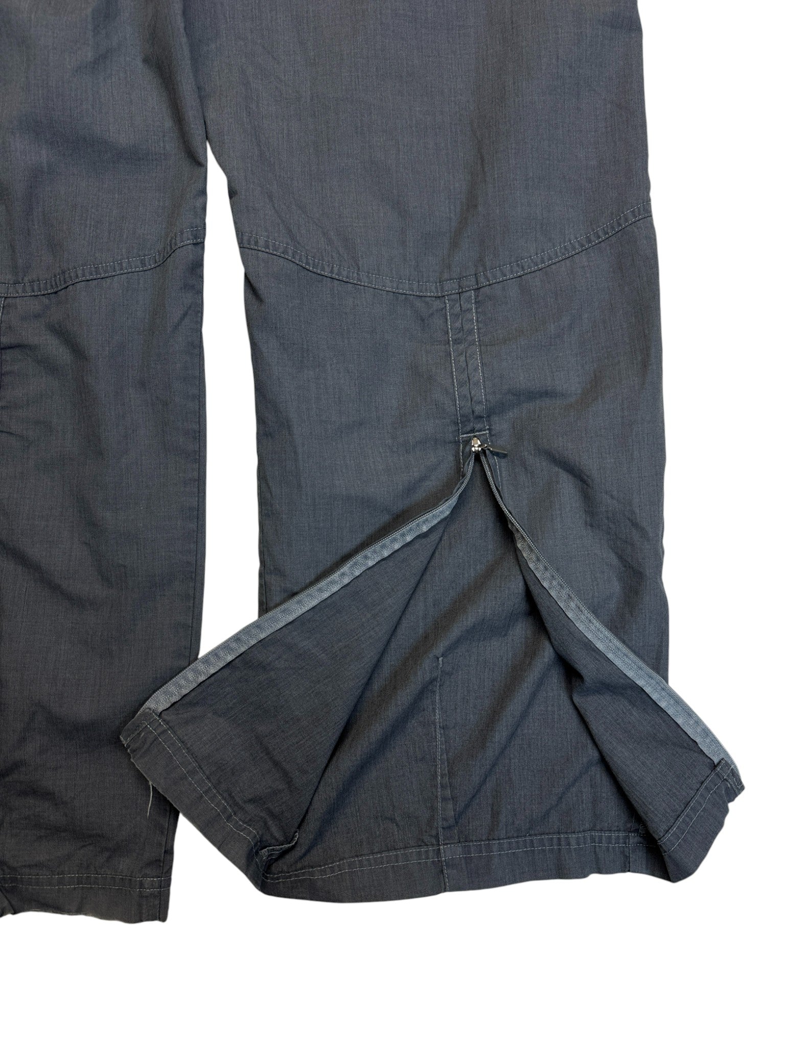 2004 Adidas Trackpants Back Ankel Zip Grau S