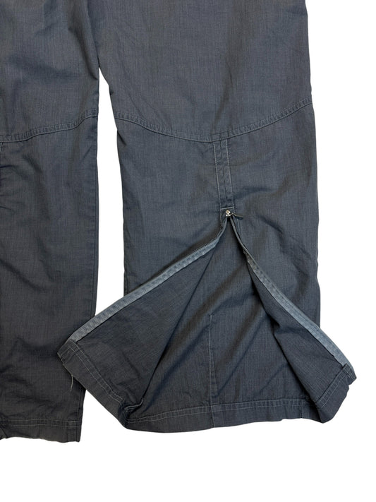 2004 Adidas Trackpants Back Ankel Zip Grau S