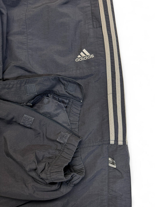 2001 Adidas Trackpants Extra Pocket Schwarz/Grau XXL