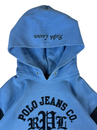 90s Polo Jeans Co. By Ralph Lauren Hoodie Blau L