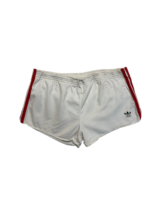 80s Adidas Shorts Baumwolle Sprinter Made In West Germany Weiß - RareRags