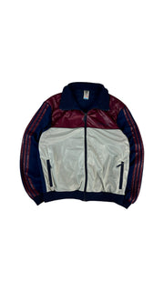 Rare! Vintage Adidas Sportjacke 80s Shiny/Glänzend Made In Finnland Weiß/Blau Rot 50 M