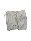 90s Puma Shorts Nylon Glanz Sprinter Weiß