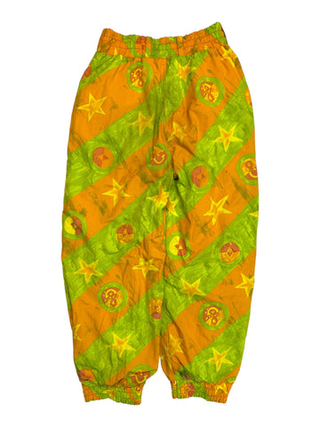 90s Fire And Ice 2in1 Wendebare Skihose Abstract Pattern Bunt S