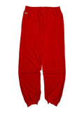 90s Lacoste Jogginghose Pikee Basic Made In France Rot S-M