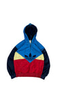 Vintage Adidas Sportjacke/Hoodie 80s 1/4/Quarter Zip "Colorado" Colorblocked S-M