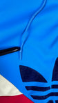 Vintage Adidas Sportjacke/Hoodie 80s 1/4/Quarter Zip "Colorado" Colorblocked S-M