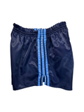 80s Adidas Shorts Nylon Glanz Sprinter Made In West Germany Dunkelblau