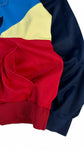 Vintage Adidas Sportjacke/Hoodie 80s 1/4/Quarter Zip "Colorado" Colorblocked S-M