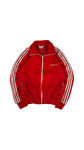 Vintage Adidas Sportjacke Early 80s Beckenbauer Damen Rot Weiß D40 M