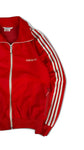 Vintage Adidas Sportjacke Early 80s Beckenbauer Damen Rot Weiß D40 M