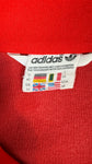 Vintage Adidas Sportjacke Early 80s Beckenbauer Damen Rot Weiß D40 M