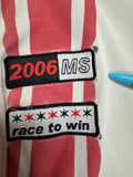 2006 Michael Schuhmacher Longsleeve "Race to win" Trashed Weiß Rot XL