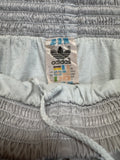 80s Adidas Shorts Nylon Glanz Sprinter Grau/Silber
