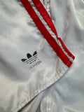 80s Adidas Shorts Nylon Glanz Sprinter Grau/Silber