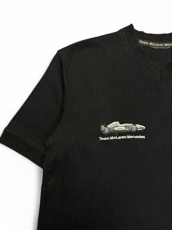 90s Racing F1 Shirt Team McLaren Mercedes Schwarz M