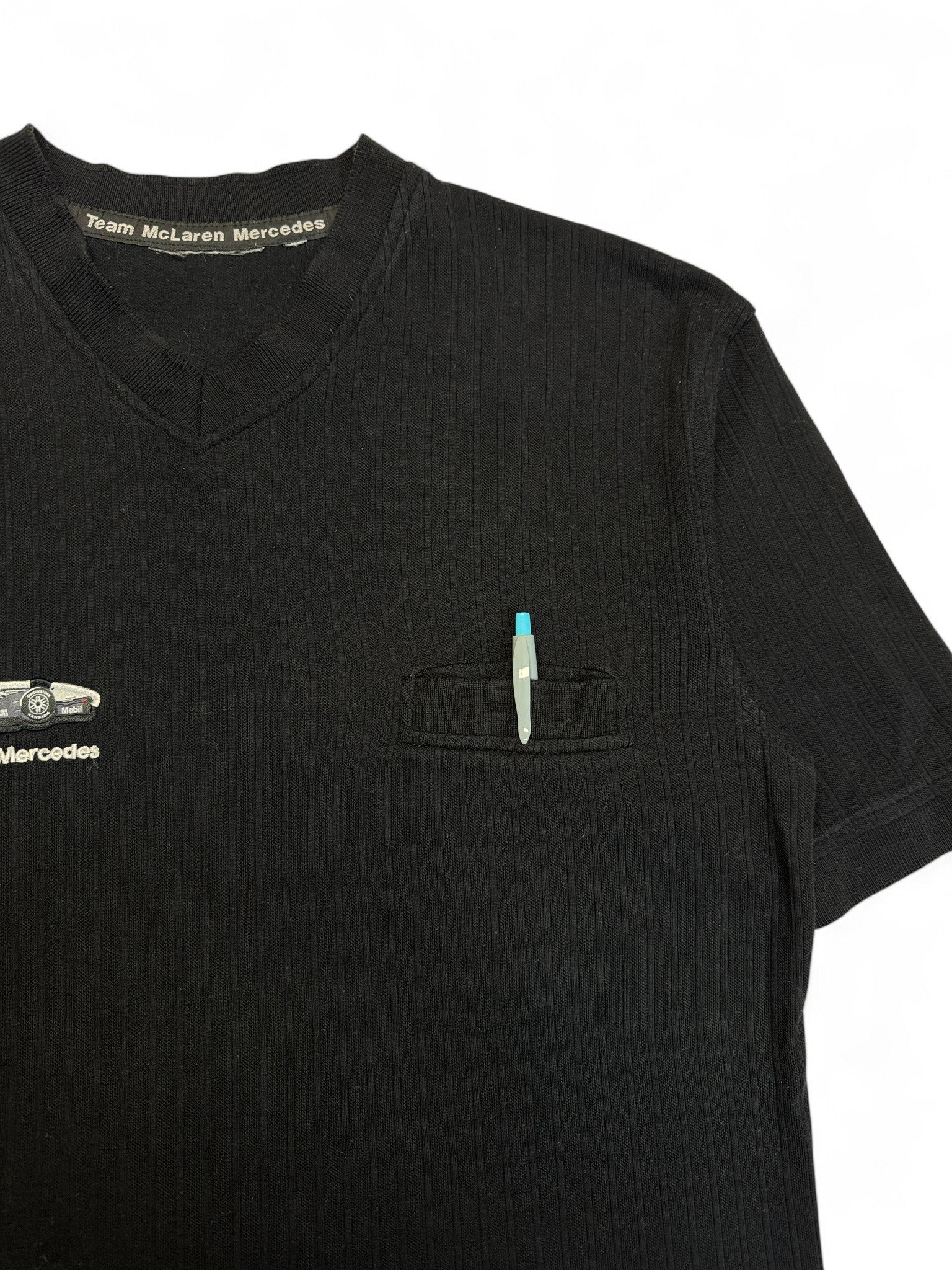 90s Racing F1 Shirt Team McLaren Mercedes Schwarz M