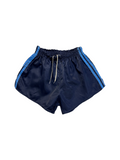 80s Adidas Shorts Nylon Glanz Sprinter Made In West Germany Dunkelblau