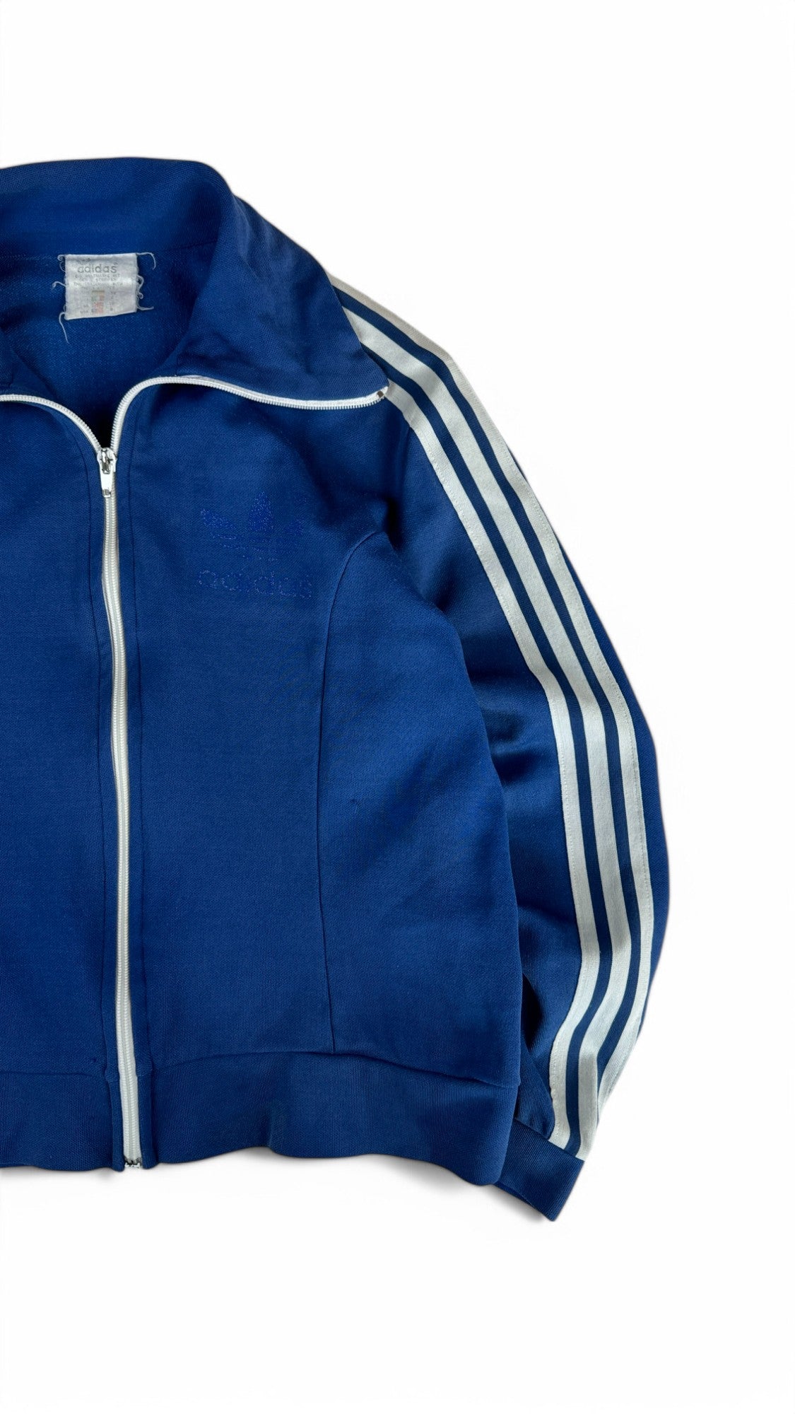 Vintage Adidas Sportjacke Early 80s "TSV Bordenau" Blau 152 XXS