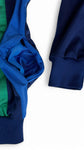 Vintage Adidas Sportjacke Early 90s "The Magic Moment Of Sport" Made In Hong Kong Dunkelblau Grün (180) M-L