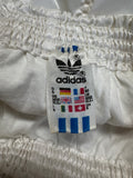 80s Adidas Shorts Nylon Glanz Sprinter Made In West Germany Weiß