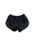 90s Puma Shorts Nylon Glanz Sprinter Schwarz