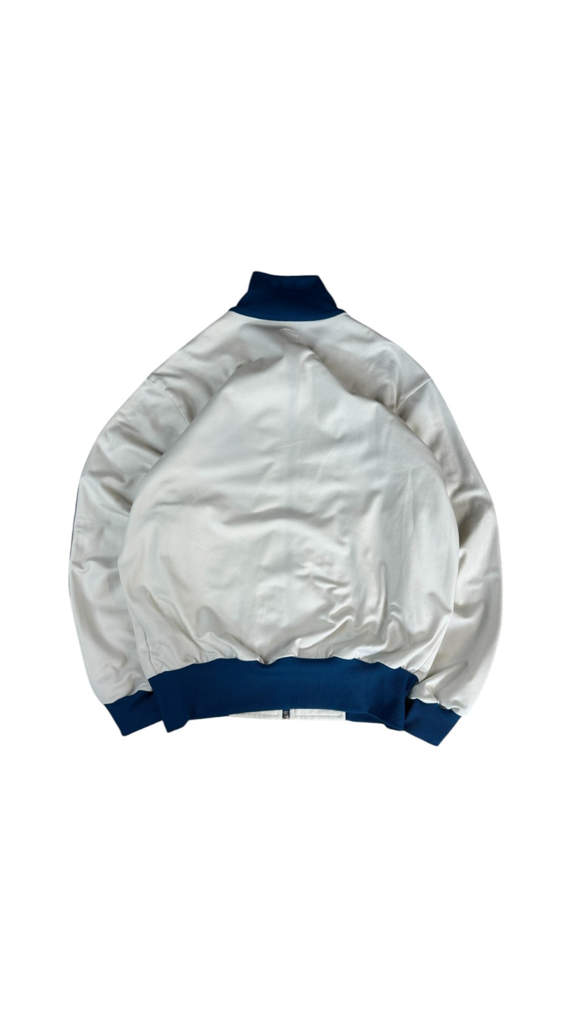 Adidas Sportjacke 2004 Retro Abdul-Jabbar "Skyhook" Basketball Weiß Blau L-XL