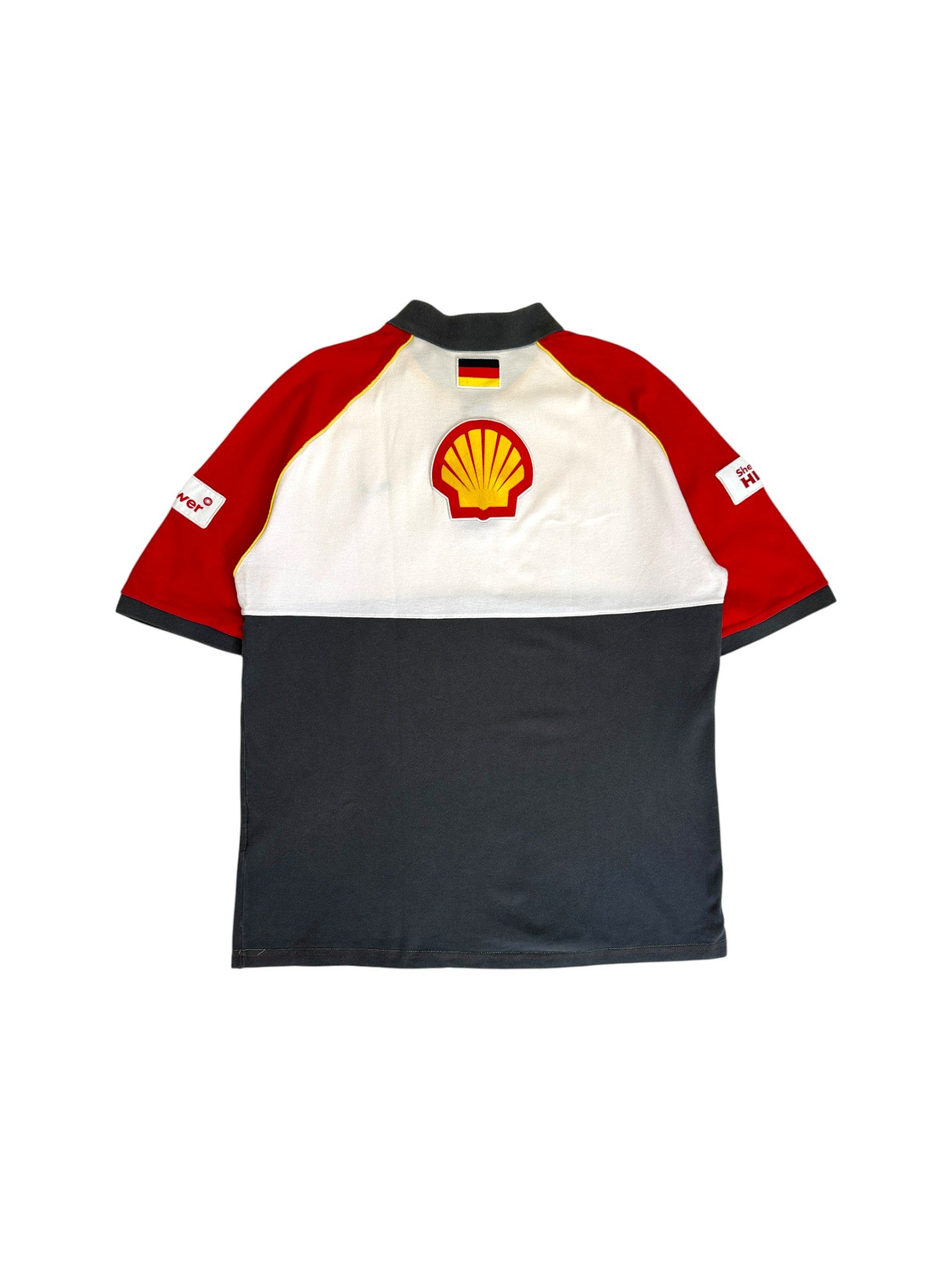 00s Puma Polo Formel 1 Shell V-Power Weiß Grau XL
