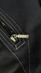Vintage Adidas Jacke 90s By Descente Glänzend/Shiny Schwarz Blau M