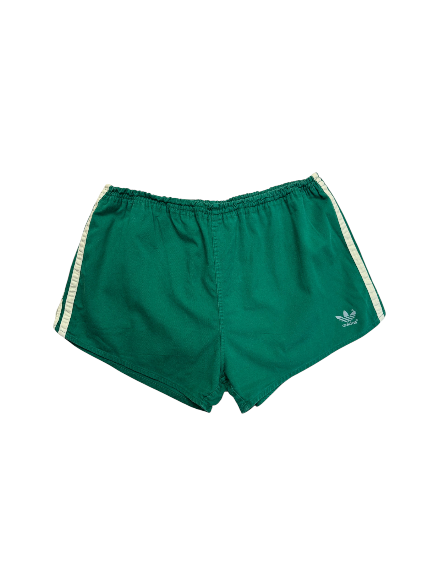 70s/80s Adidas Shorts Sprinter Baumwolle Made In West Germany Grün - RareRags