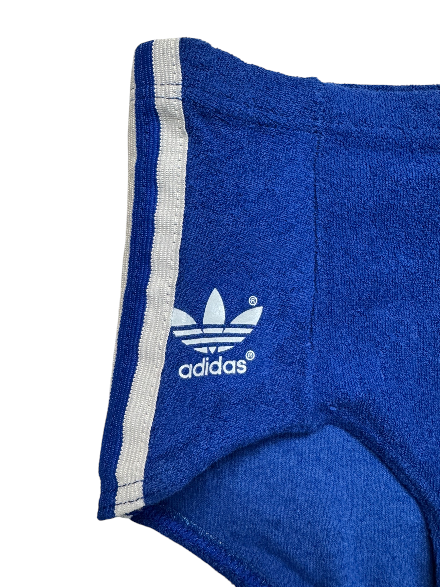 70s Adidas Shorts Frottee Damen Made In West Germany Blau - RareRags
