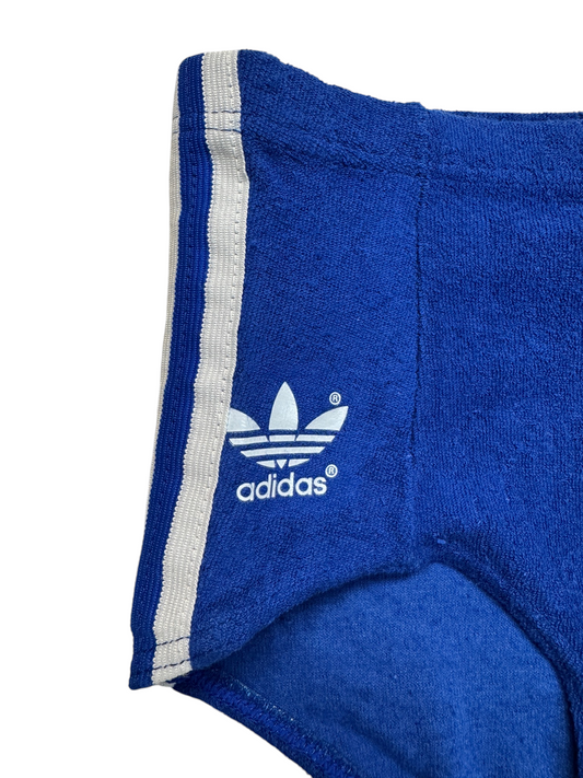 70s Adidas Shorts Frottee Damen Made In West Germany Blau - RareRags