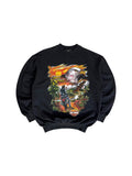 90s Harley Davidson Sweater "Free Spirit" Made In USA Schwarz M