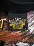 90s Harley Davidson Sweater "Free Spirit" Made In USA Schwarz M