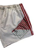 1990 Adidas Shorts Czech Republic World Cup Template Weiß Rot